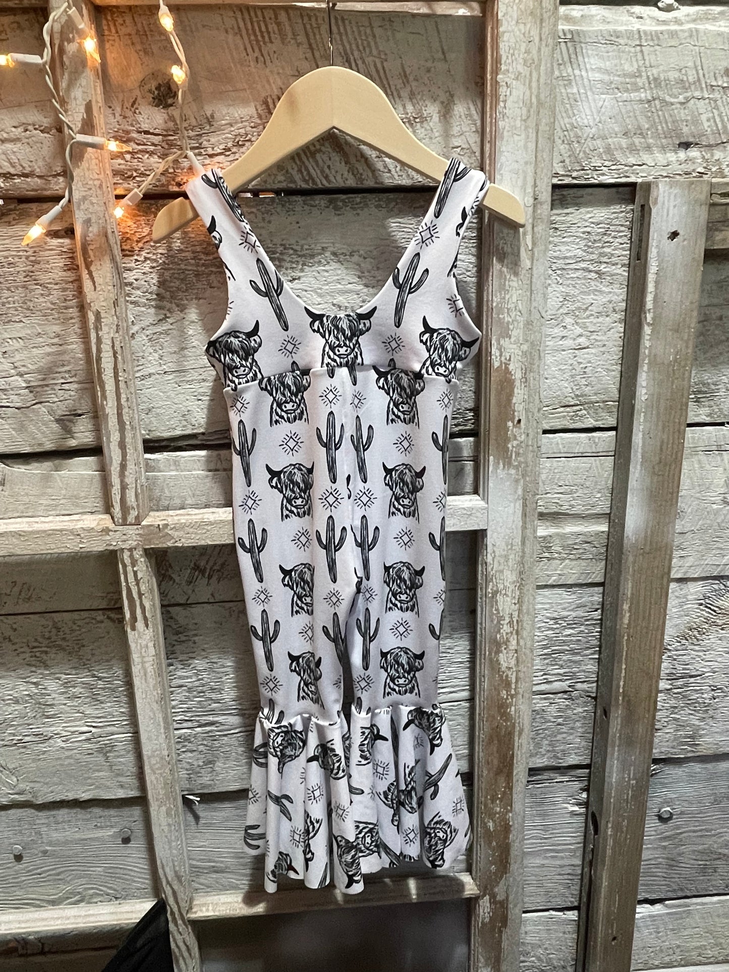 Highland Cow Bell Romper