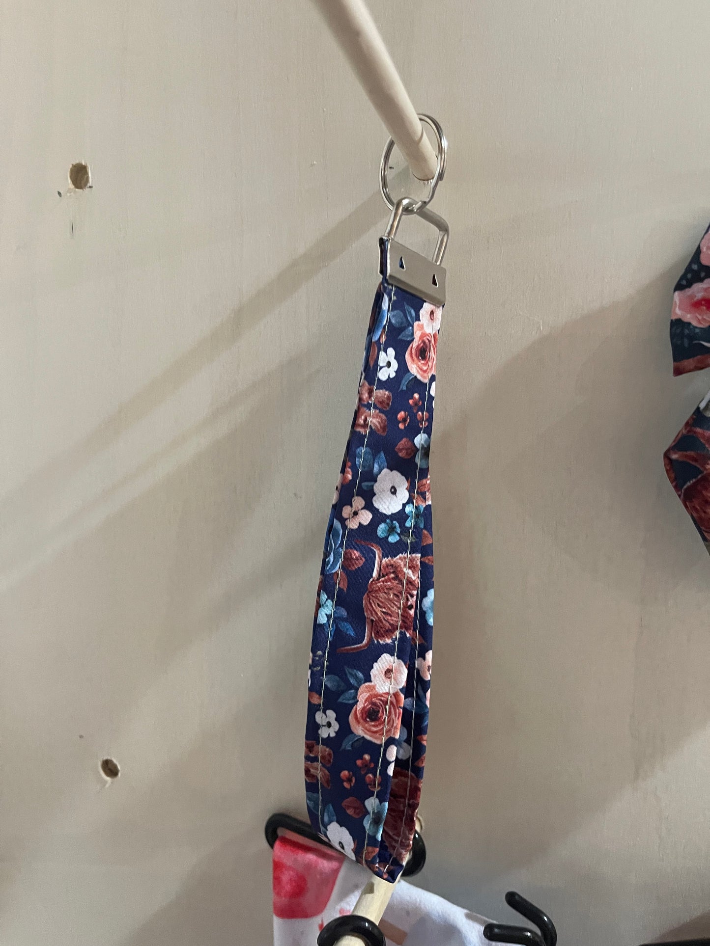 Wristlet Keychain (Blue Highland)