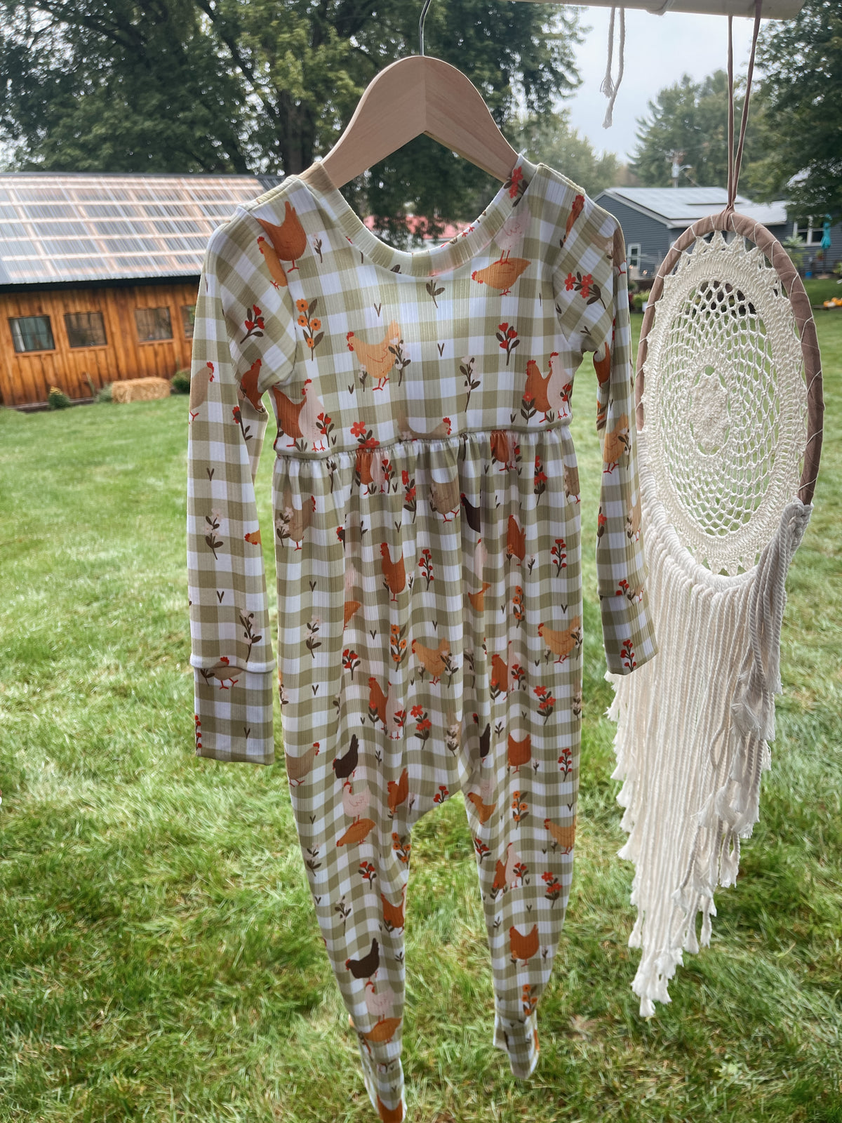Chicken Magnolia Romper