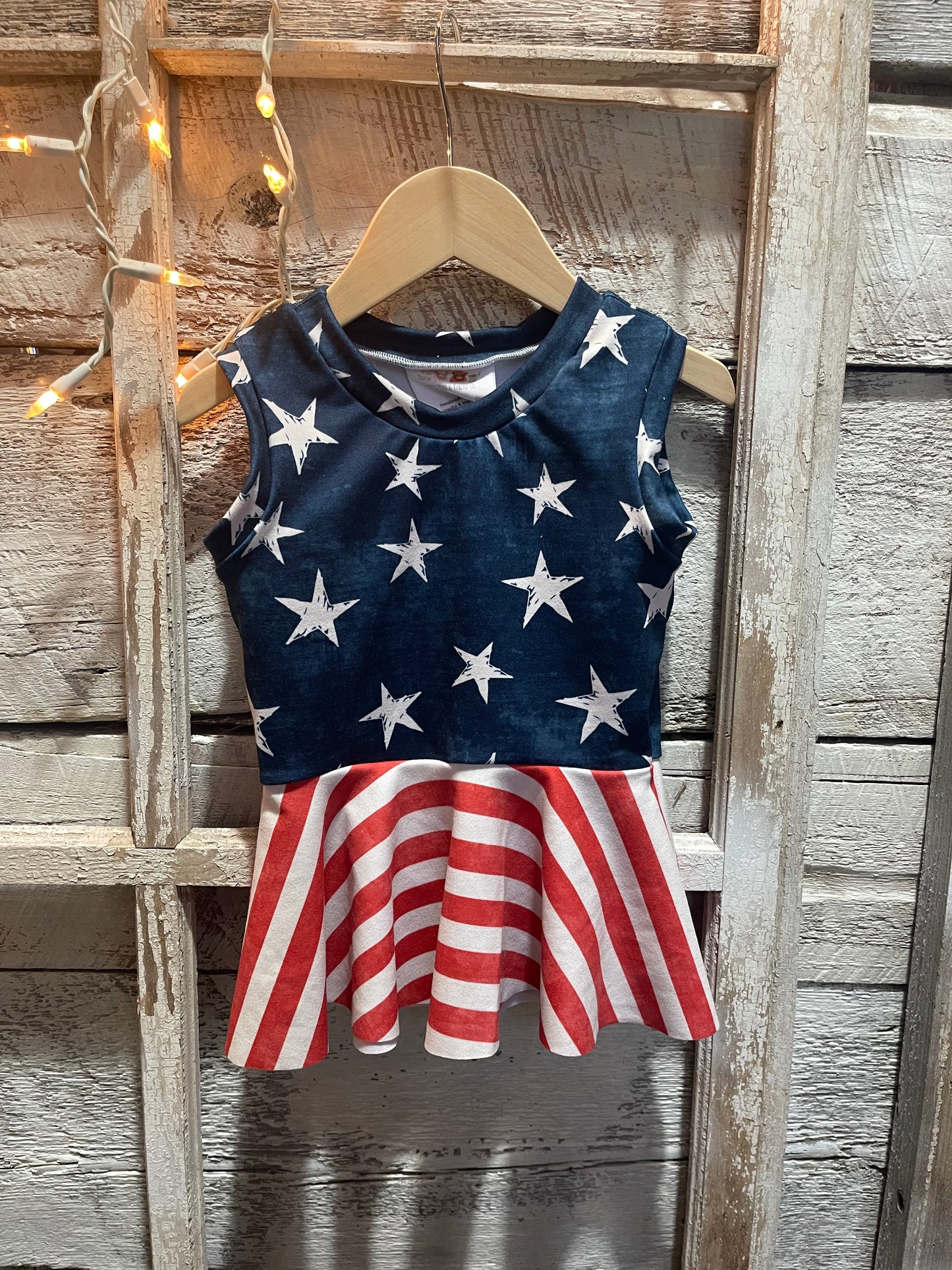 Patriotic Peplum Top