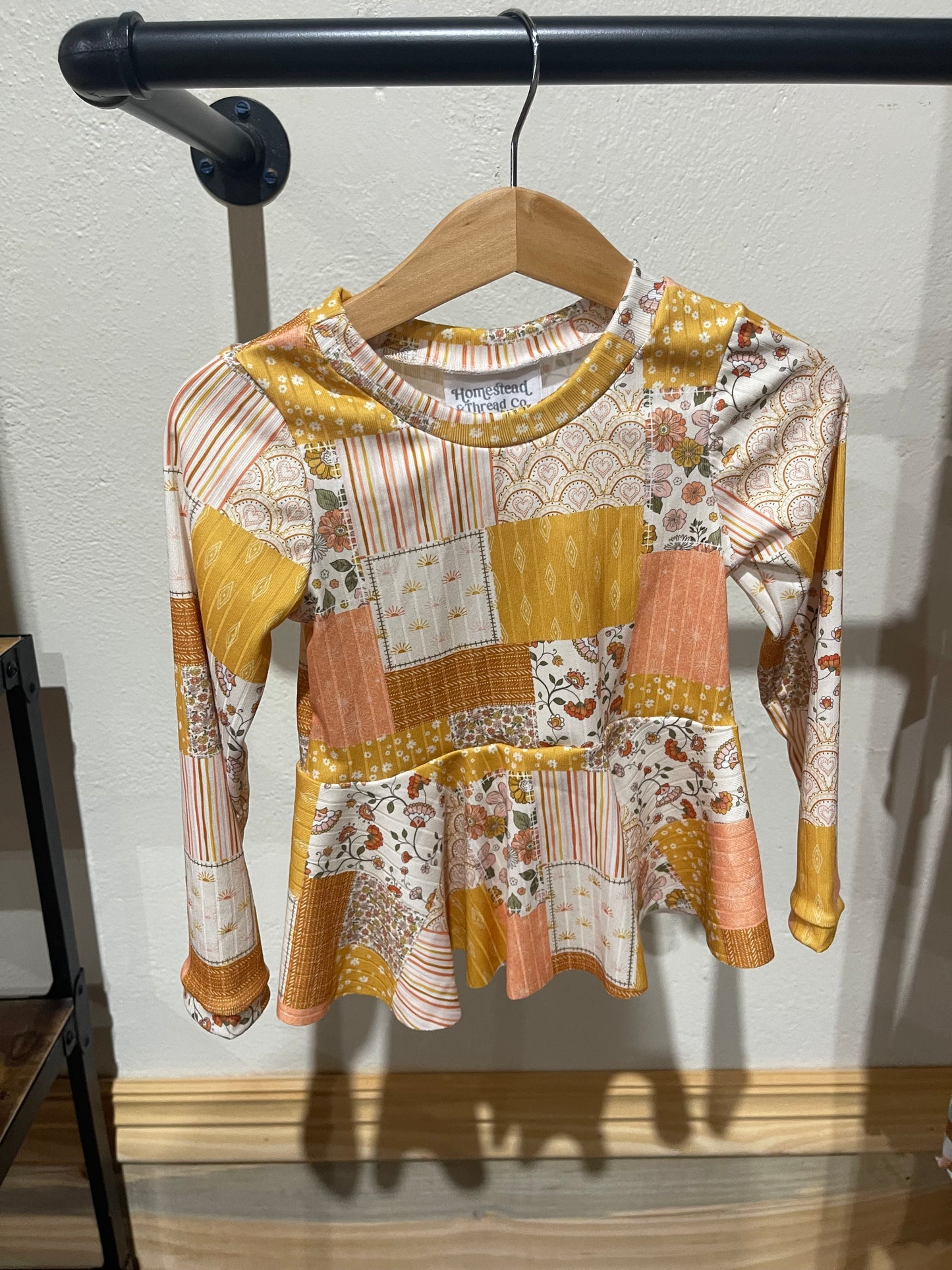 Fall Patchwork Peplum