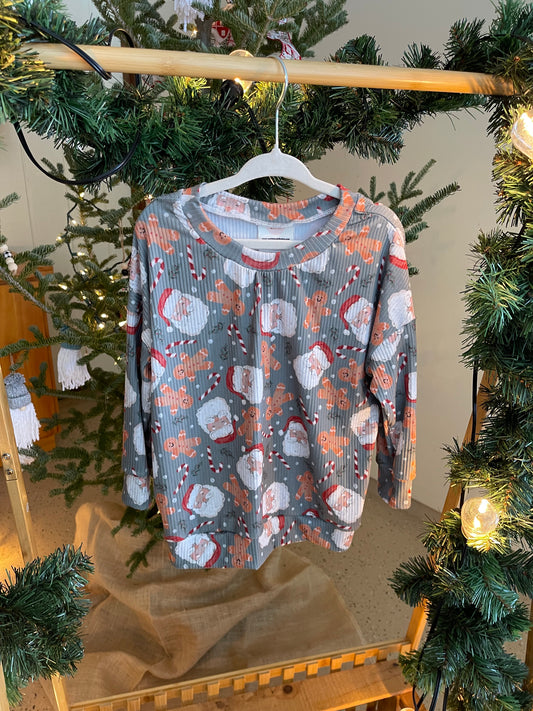 Green Gingerbread Dolman Top