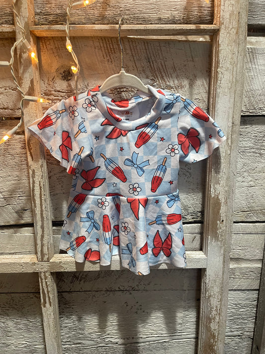 Popsicle Peplum Top