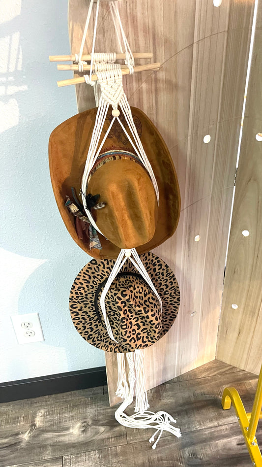 Macrame Hat Hangers