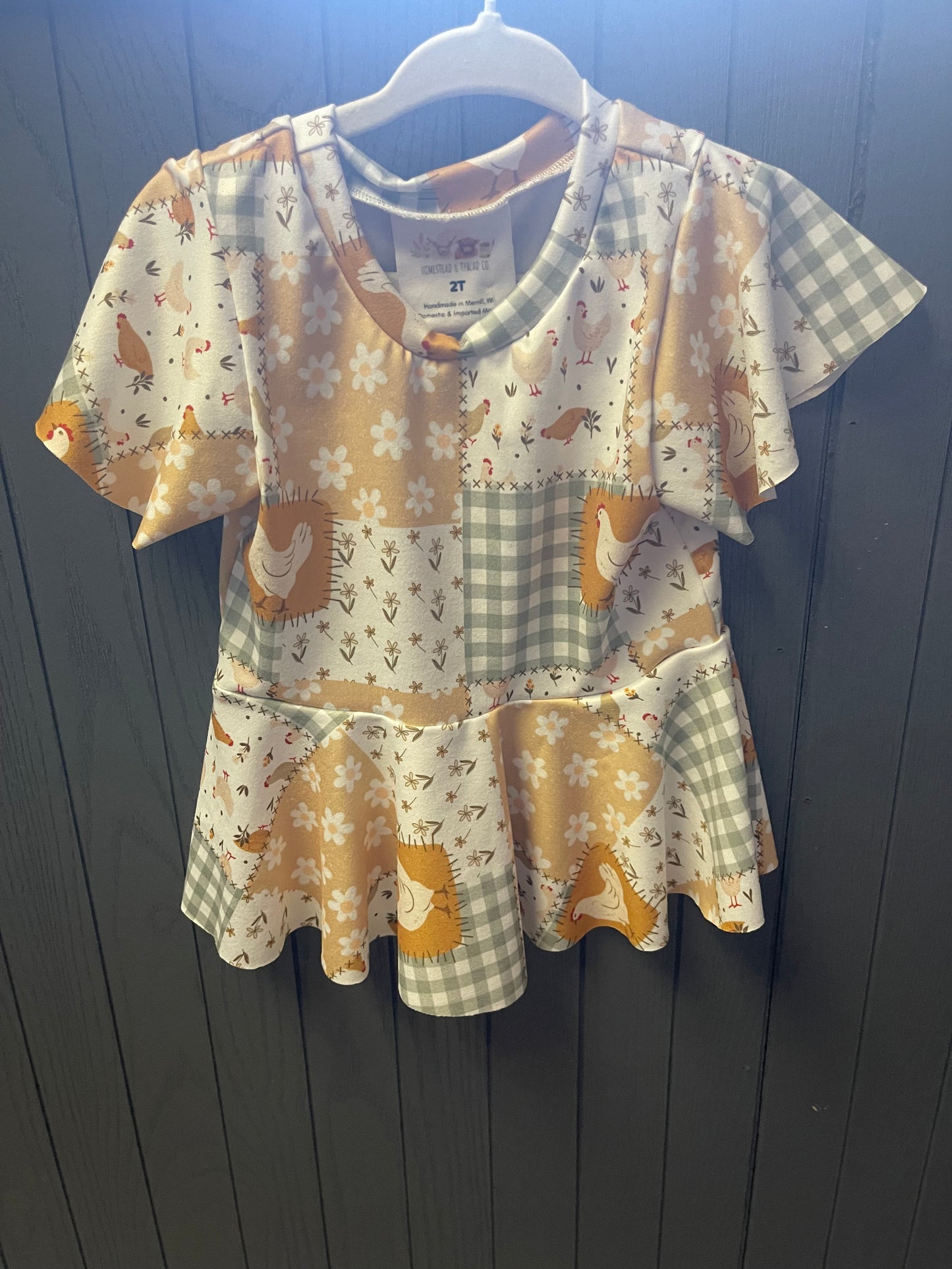 Chicken Peplum Top