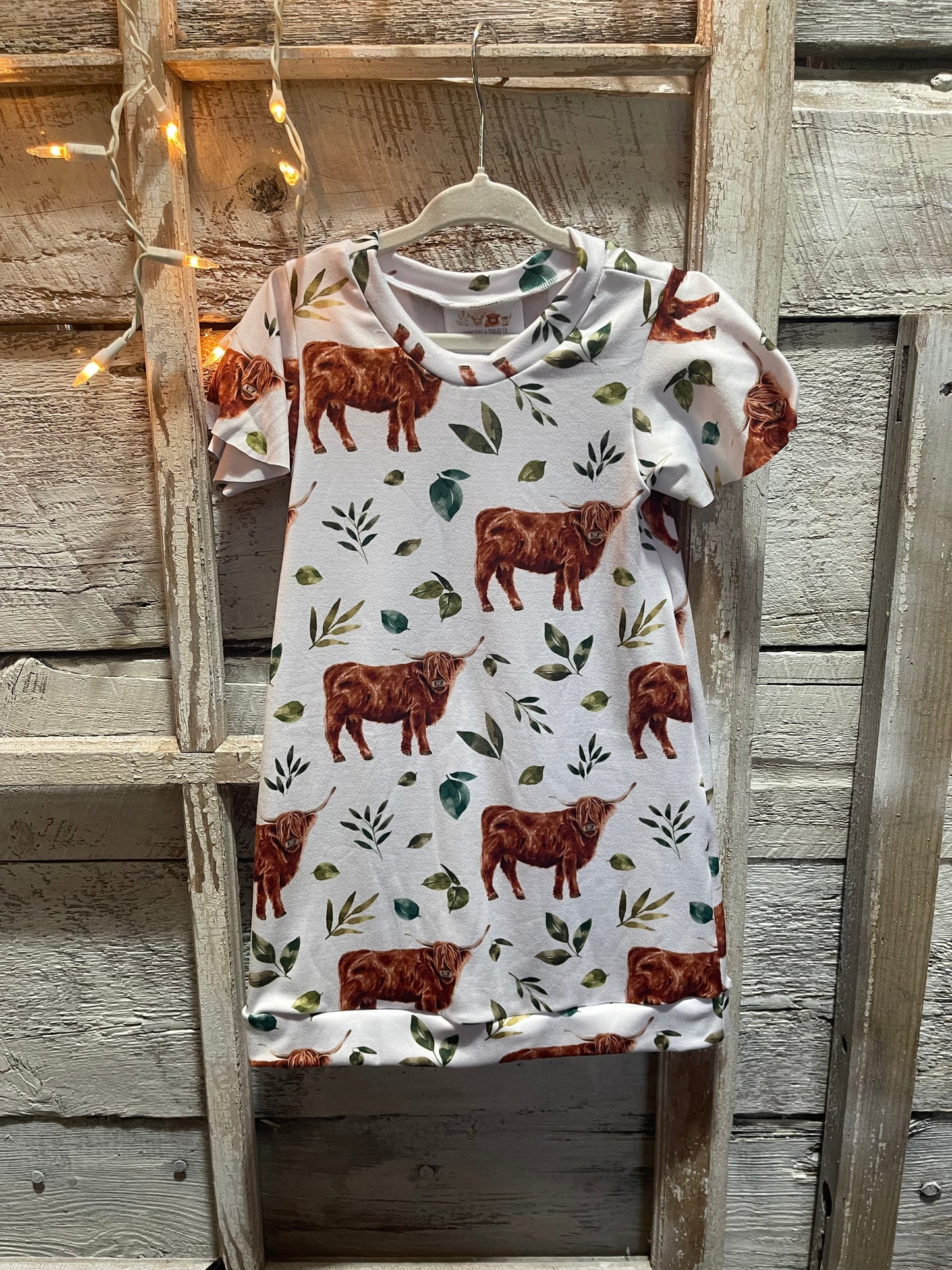Highland Cow Dress