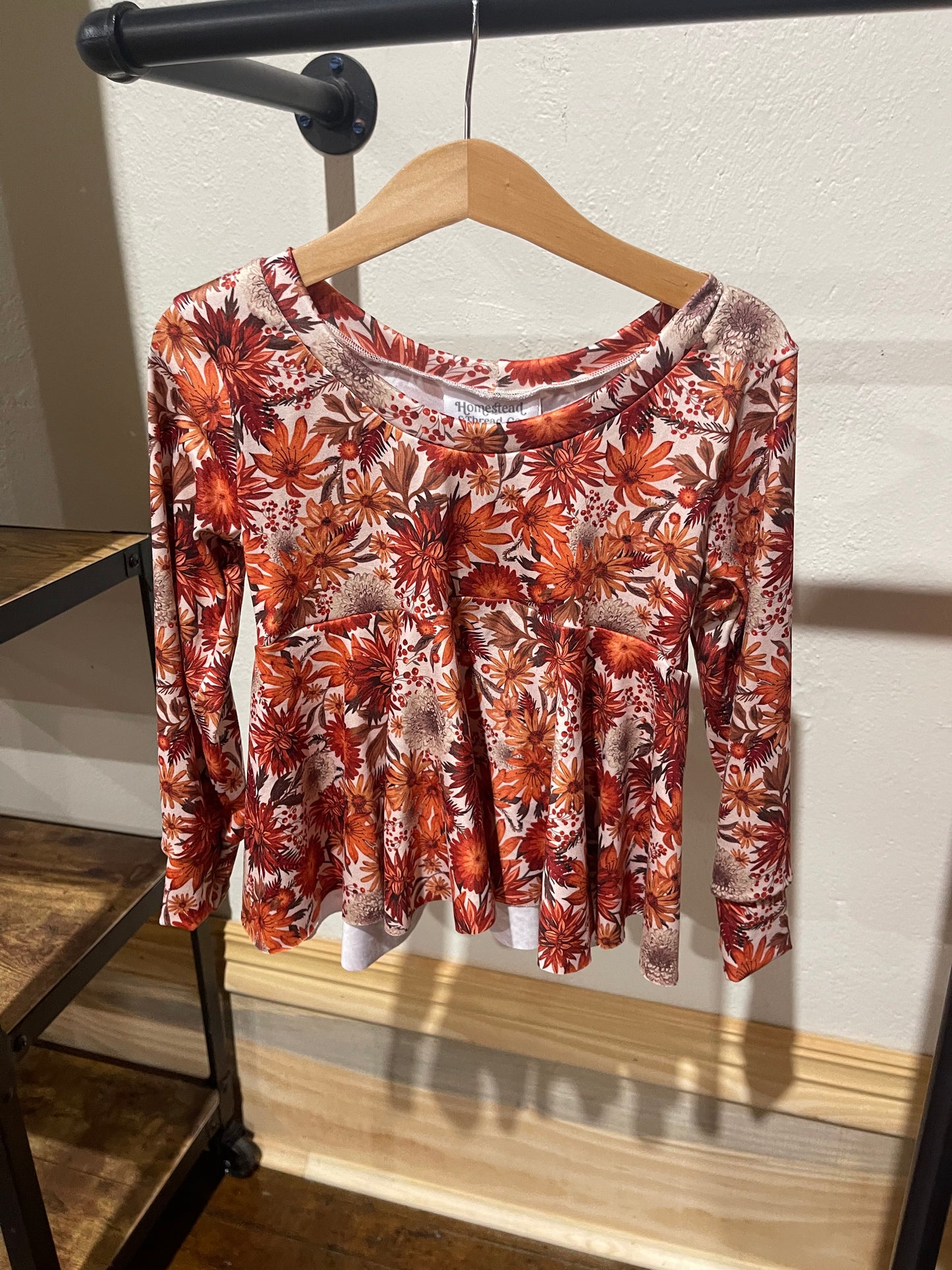 Fall Floral Peplum