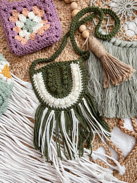 Crochet Boho Bitty Bag