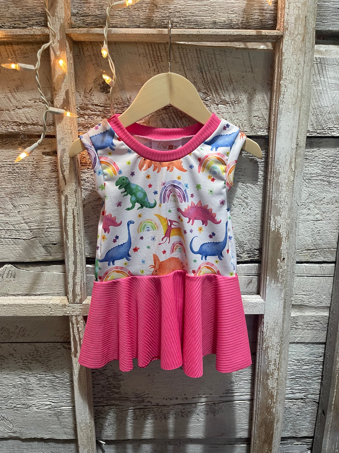 Dino Peplum Tank
