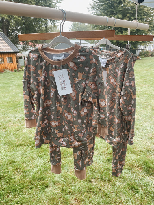 Forest Dolman/Jogger Set