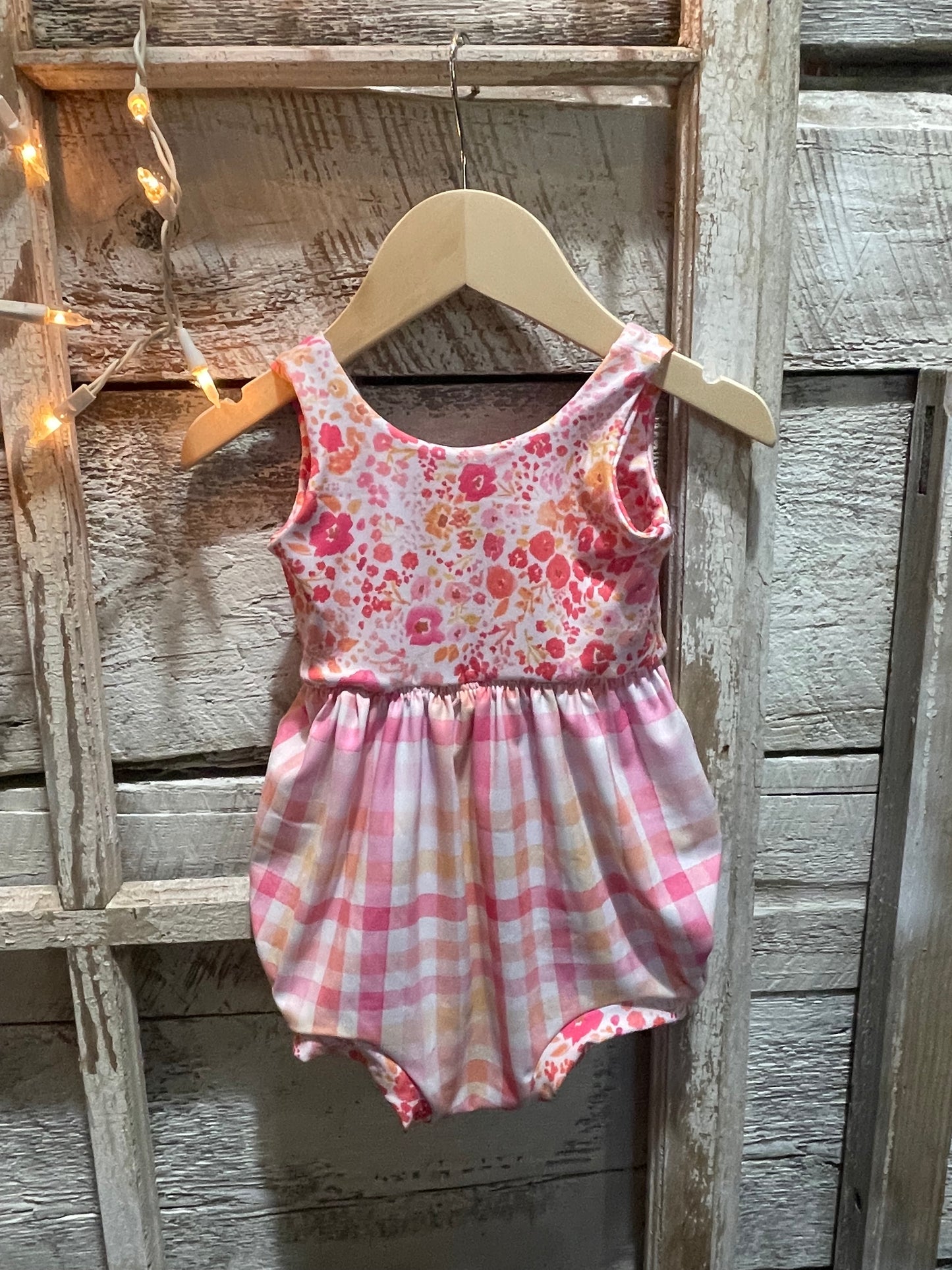 Floral Sleeveless Bubble Romper