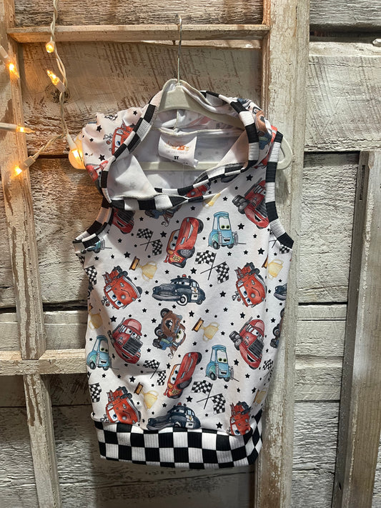 Cars Hooded Tank