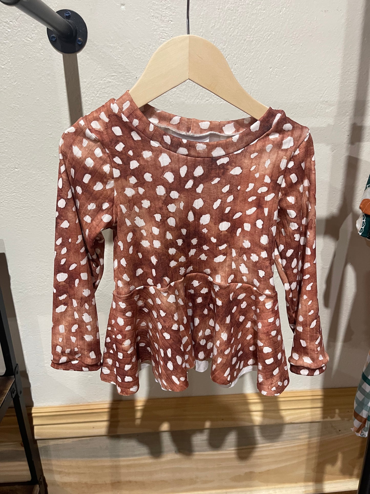 Fawn Peplum Top