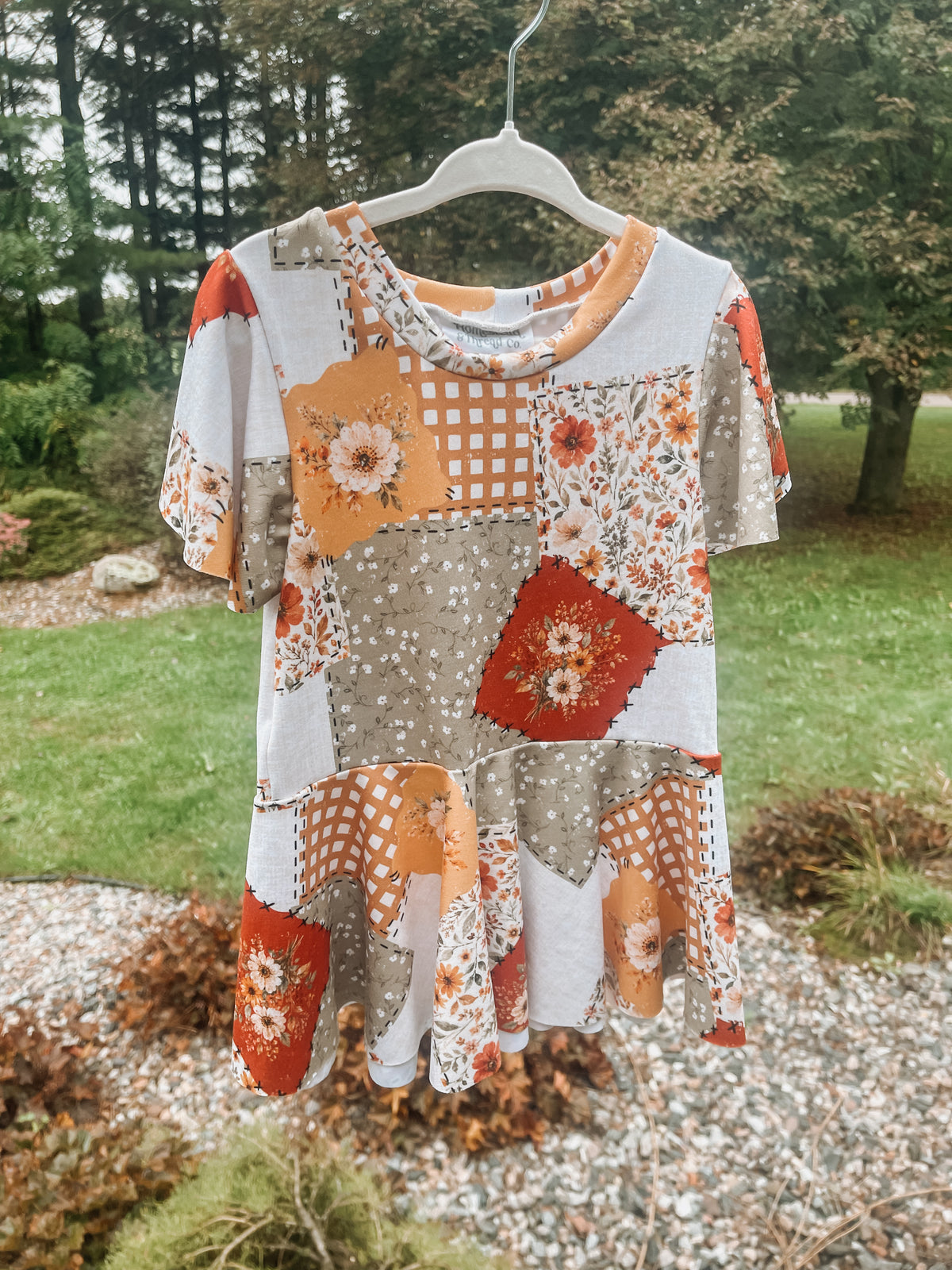 Patchwork Floral Peplum